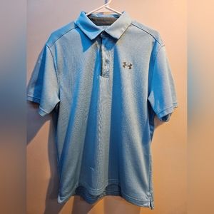 Mens Under Armour Large Polo shirt - Light blue